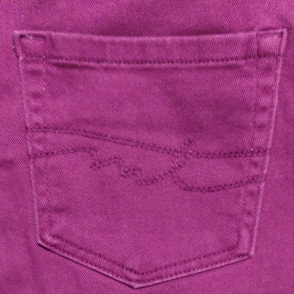 Miss Tina High Purple Waisted Cotton Cropped Jeans - Picture 10 of 12